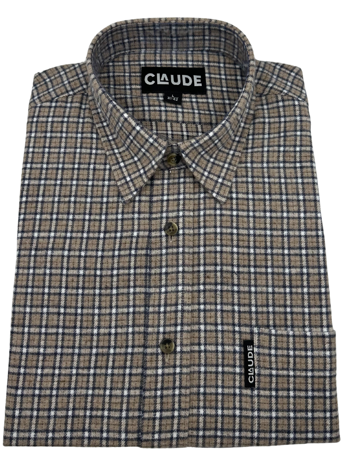 Claude herenhemd flanel