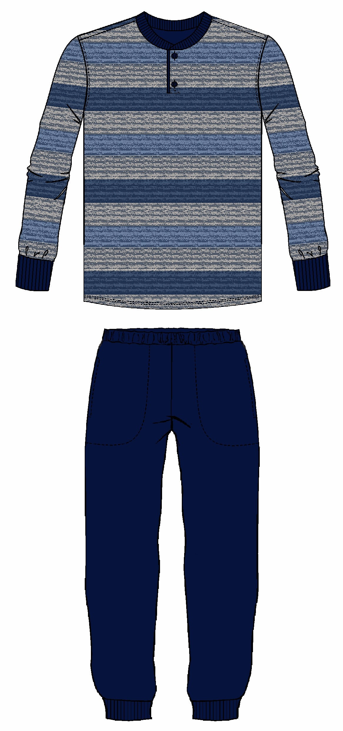 Ringella pyjama heren