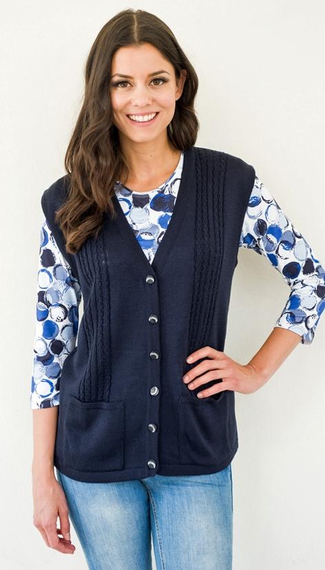 Gabriella K gilet zonder mouwen