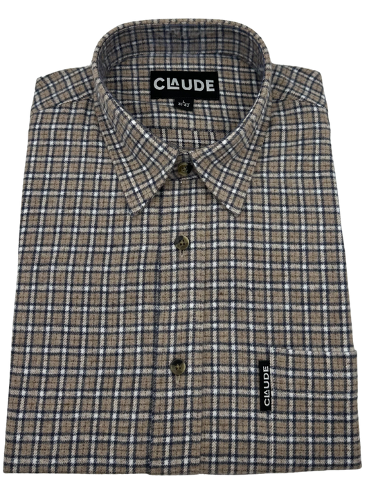 Claude herenhemd flanel