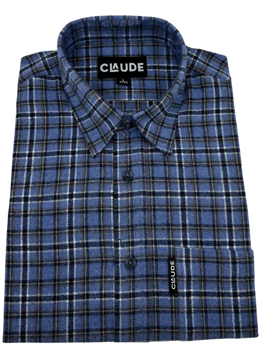 Claude herenhemd flanel