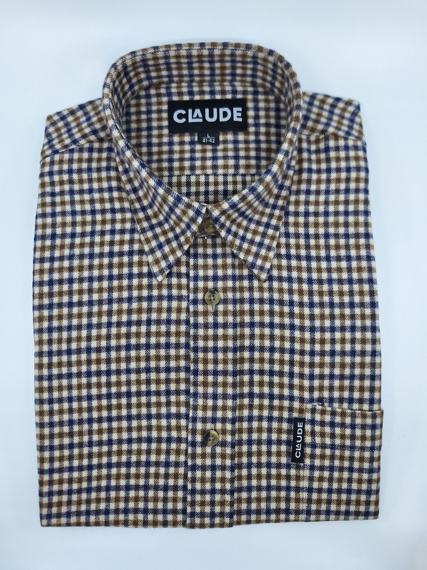Claude herenhemd flanel