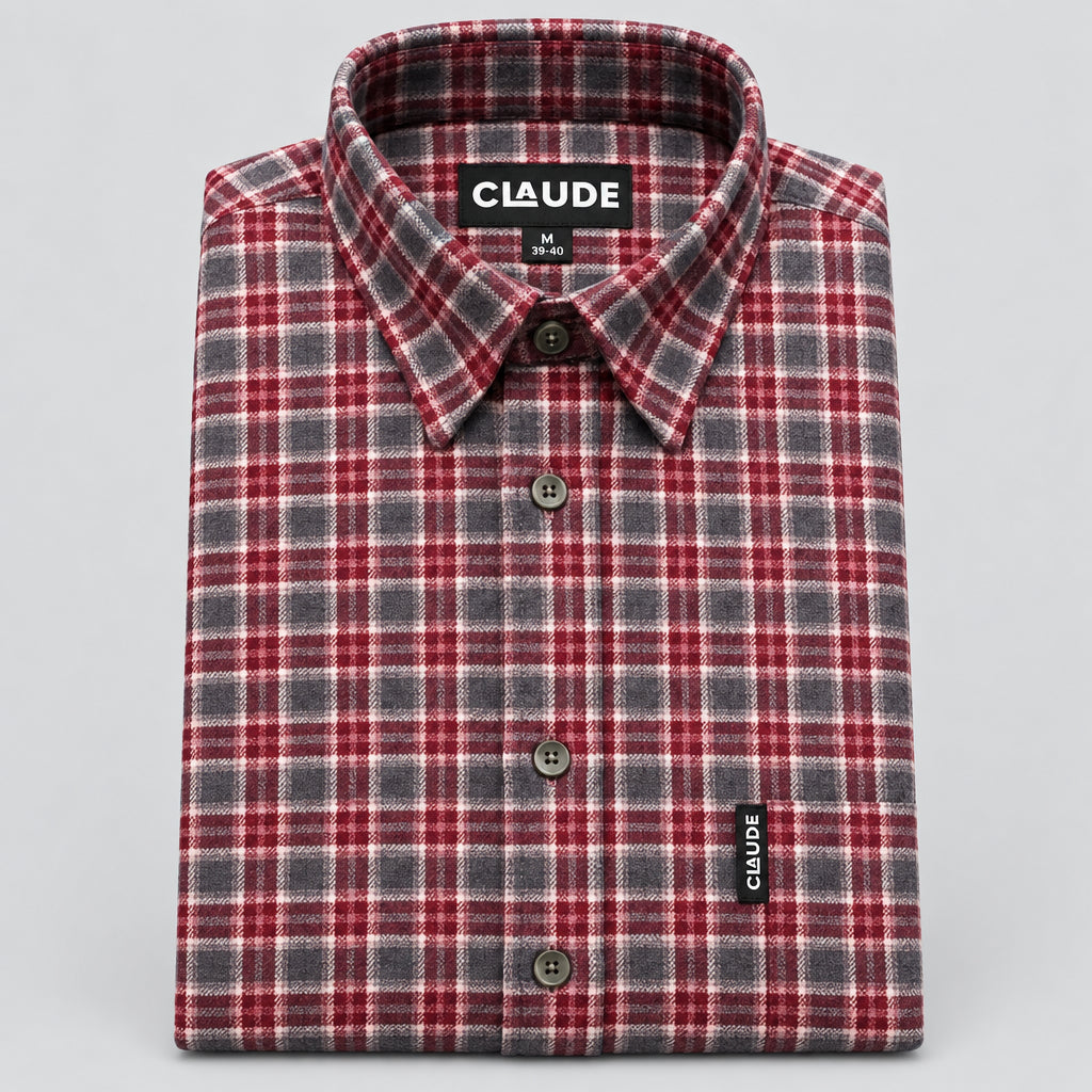 Claude herenhemd flanel
