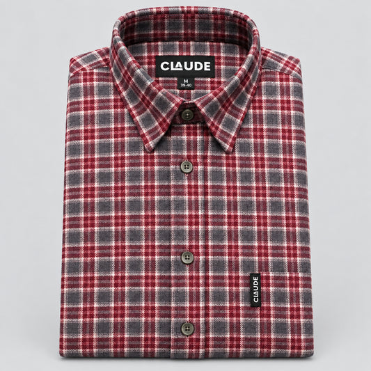 Claude herenhemd flanel