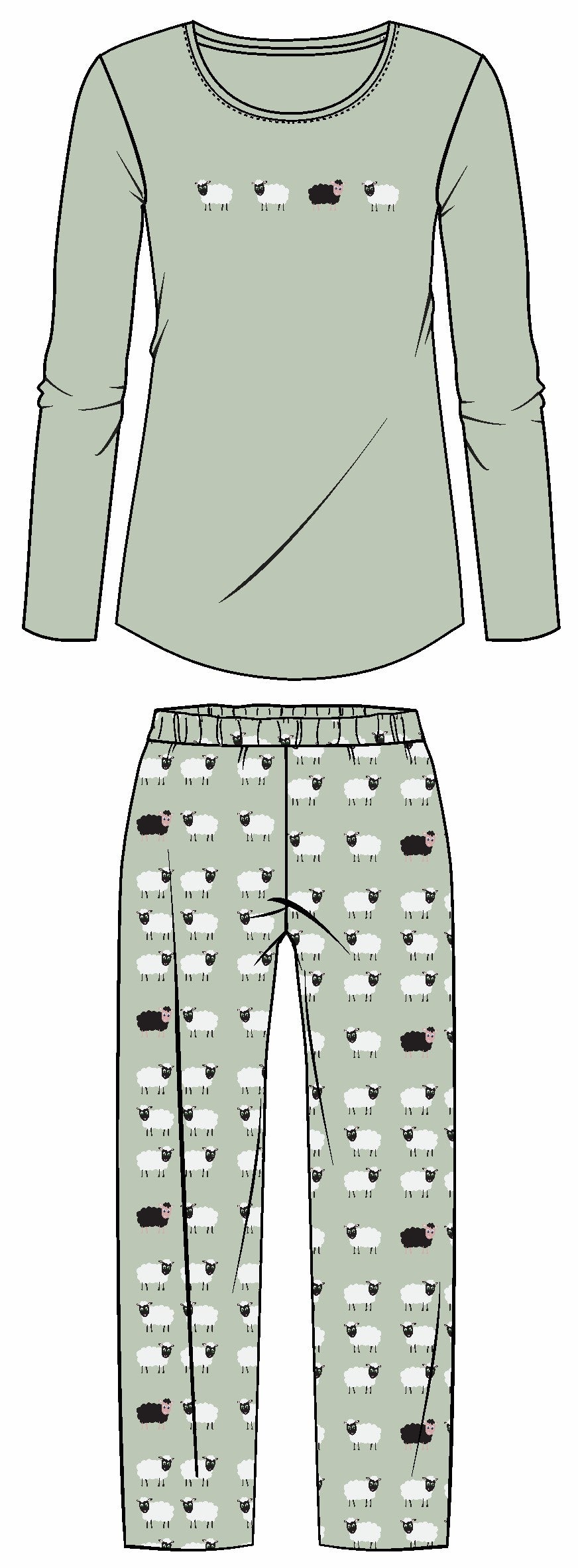 Ringella pyjama dames