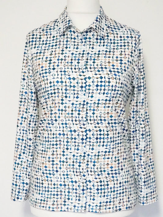 Victoria poloblouse lange mouwen