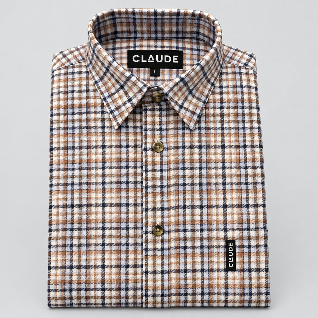 Claude herenhemd flanel