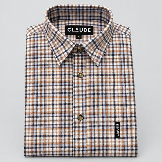 Claude herenhemd flanel